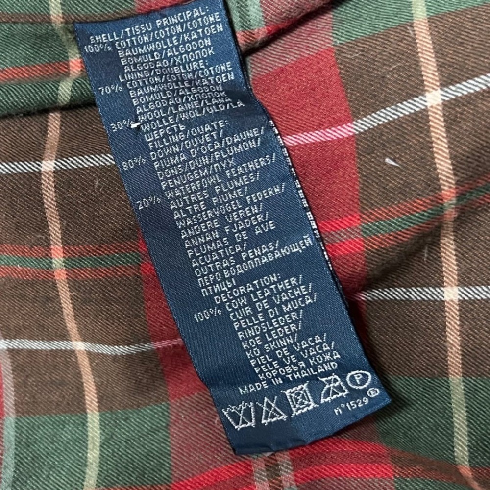 Vintage Polo Ralph Lauren Down Hunting Vest Wool Lined Tan Cargo Utility Mens XL - Picture 13 of 14